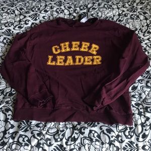 Burgundy “Cheerleader” H&M Crewneck